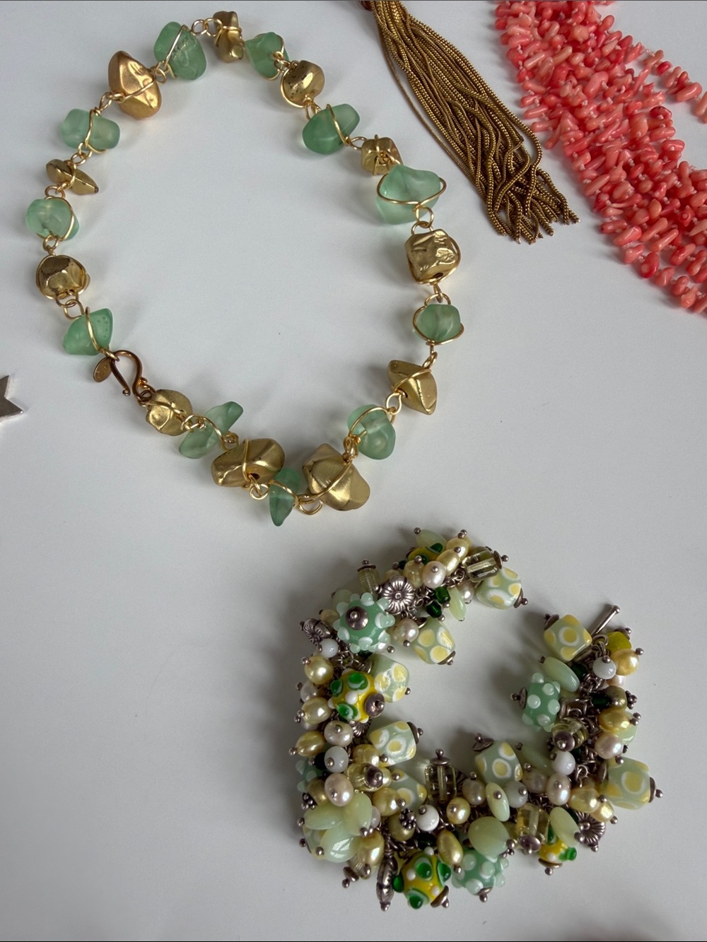 Summer Splendor Jewelry Lot Collection - Turquoise, Coral & Natural Tones - Picture 6 of 12